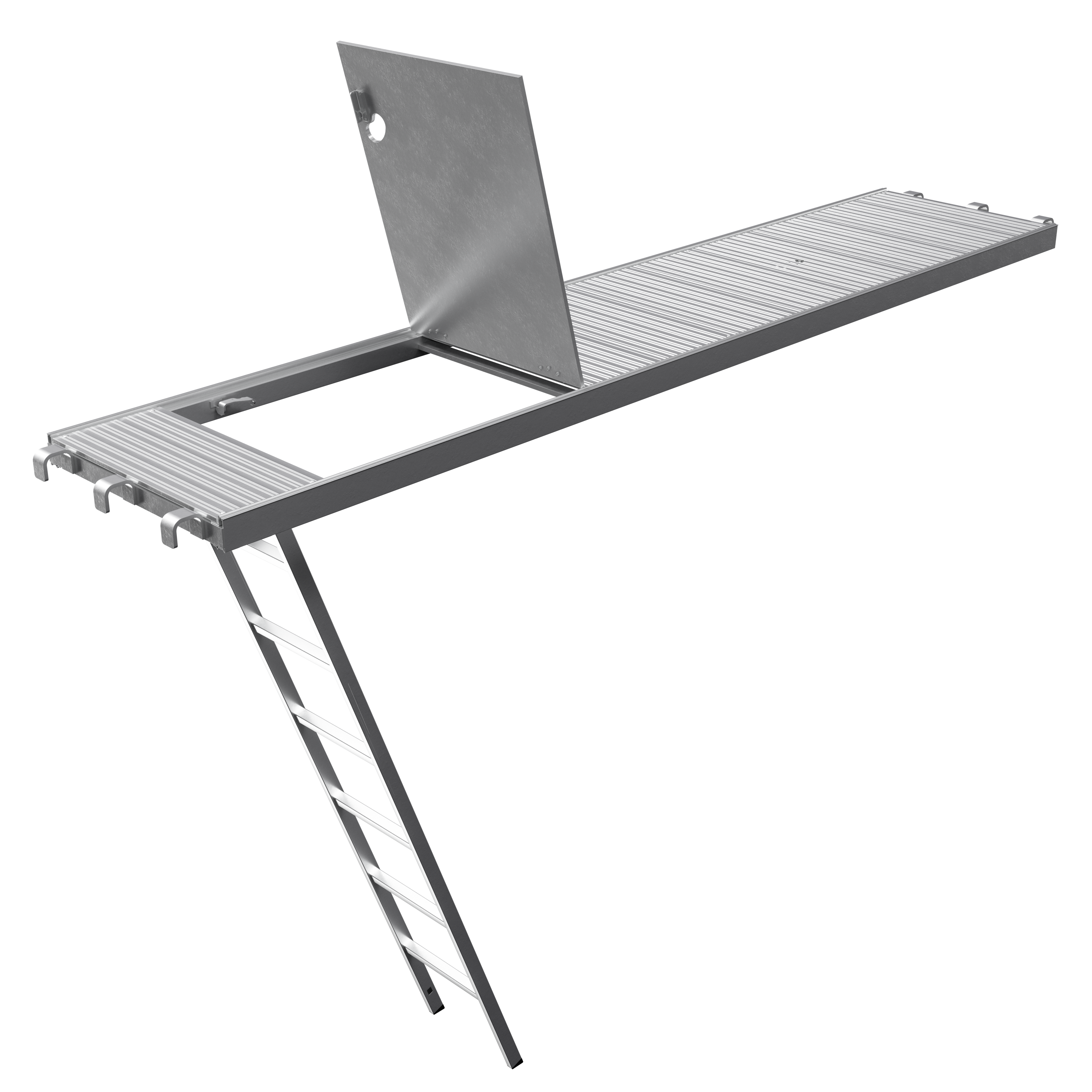 O-Plancher trappe aluminium avec échelle incorporée