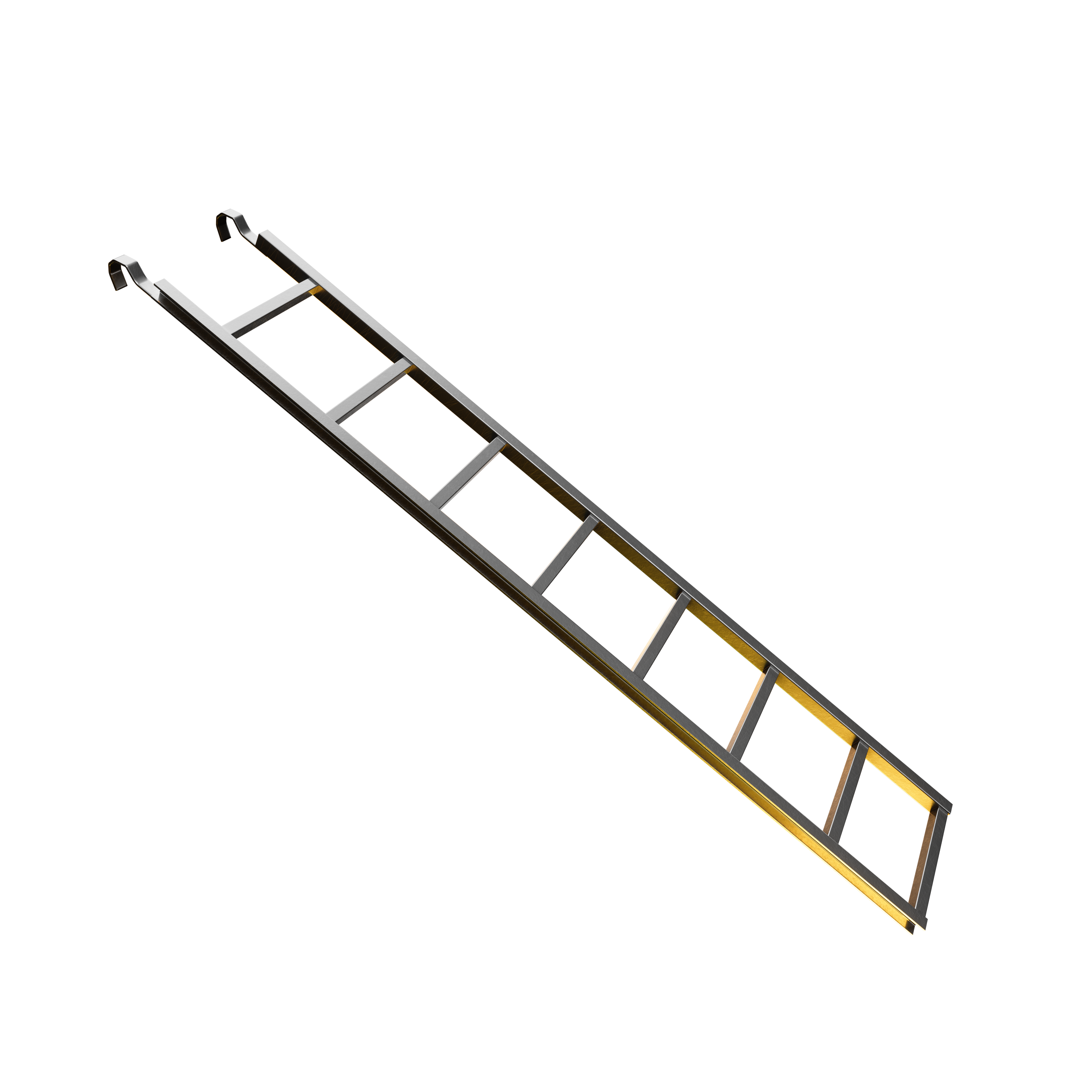 A leaning ladder